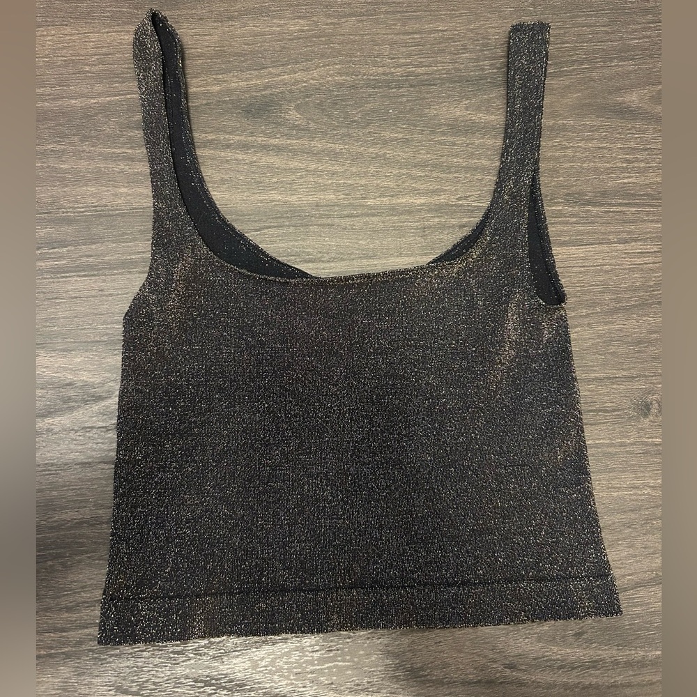 Intimately Free People Cropped Glitter Tank
